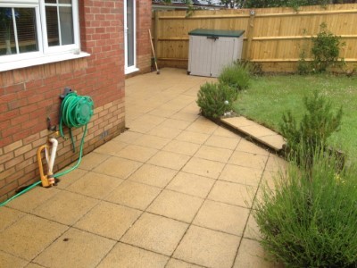 After the patio is cleaned in Athlone
